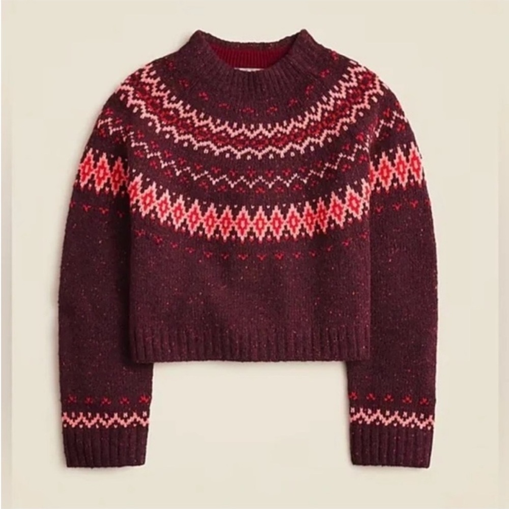 J. Crew Fair Isle Sweater NWT